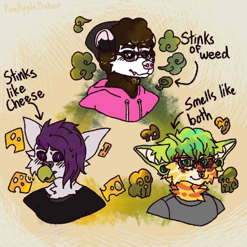 PineappleSaber's tweet photo. Triangle. #anthroSFW #fandomArtist #furryArt #catFursona #birb #possum https://t.co/T4lq8ytO82