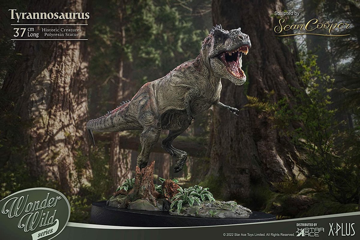 Star Ace Toys Wonders of the Wild Tyrannosaurus Rex Polyresin Statue, Total Length: Approx. 14.6 inches (370 mm), Non-scale, Painted, Finished Figure ☄
Star Ace Toys🏗

💰48400 JPY
🚀2023/3/31
amazon.co.jp/-/en/dp/B0BHKV…
#WondersoftheWild