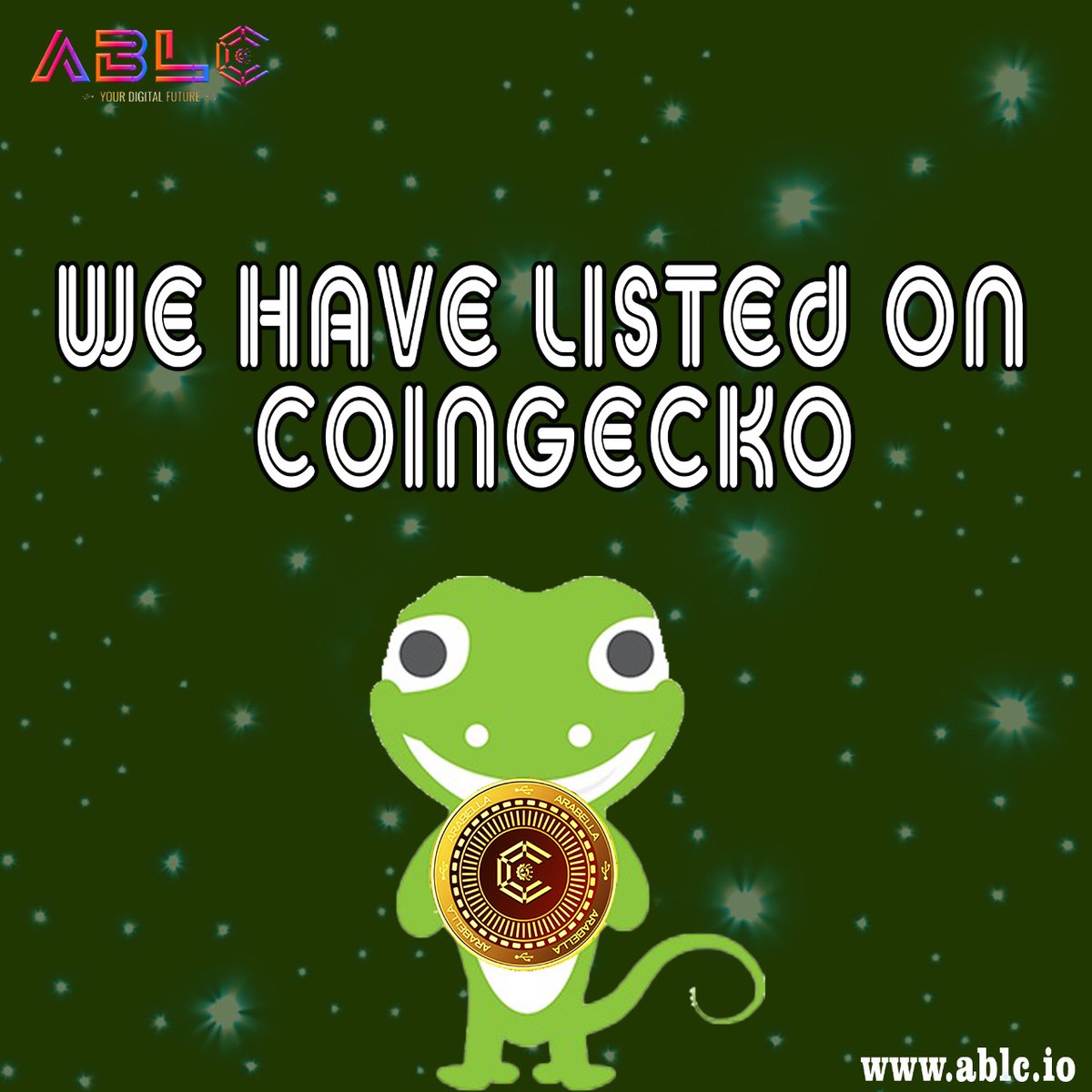 Now we are on "COINGECKO"
𝙲𝙷𝙴𝙲𝙺 𝚃𝙷𝙴 𝙻𝙸𝙽𝙺 𝙱𝙴𝙻𝙾𝚆:
coingecko.com/en/coins/arabe…
. 
. 
. 
𝚃𝙷𝙰𝙽𝙺 𝚈𝙾𝚄 𝙰𝙻𝙻 𝚃𝙷𝙴 𝙰𝙱𝙻𝙲 𝙷𝙾𝙻𝙳𝙴𝚁𝚂 𝙵𝙾𝚁 𝚃𝙷𝙴 𝚂𝚄𝙿𝙿𝙾𝚁𝚃