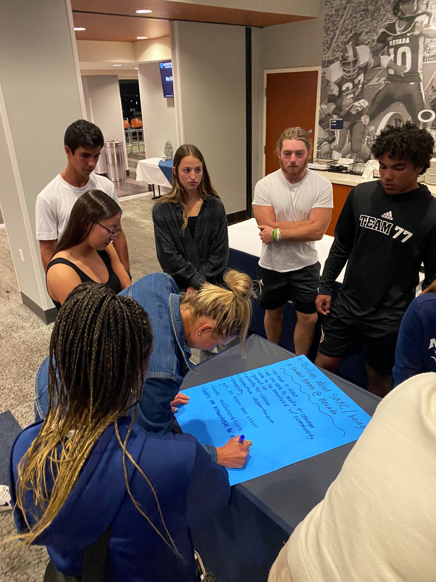 Pack_Academics's tweet photo. Quality first SAAC meeting of the year! 
•
•
•
Lots of new faces, solid engagement, &amp; the ideas for the year are flowing. #GoPack 🐺

[official SAAC social media reboot coming soon 👀] https://t.co/iAjB8ByI1B
