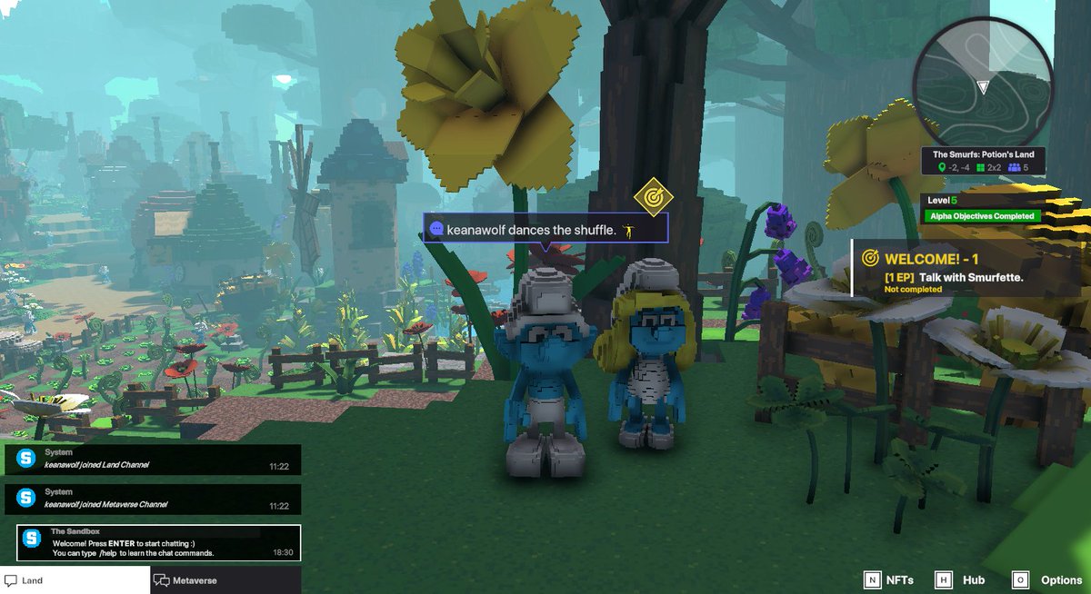 KeanaWolf's tweet photo. @TheSandboxGame yes ! I just participated in The Smurfs Giveaway for a chance to win a Season 3 Alpha Pass! Check out my screenshot below! 👇 https://t.co/3Kj2YVXfZ4