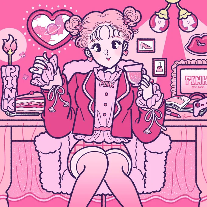  #あなたのぴんく色の作品を見せてください 