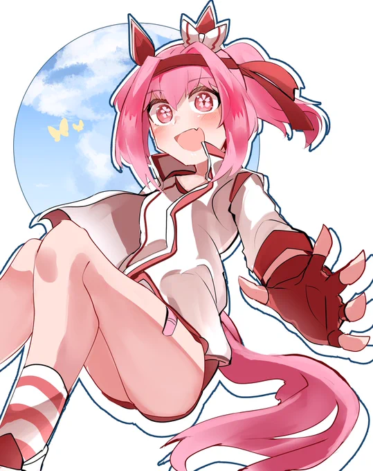 片桐トスさん  のウララちゃん!#フォロワーさんの絵を自分の絵柄で描く 