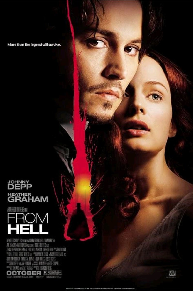 From Hell was released on October 17, 2001 (premiere).
#FromHell
#JohnnyDepp #HeatherGraham
#horror #thriller #mystery