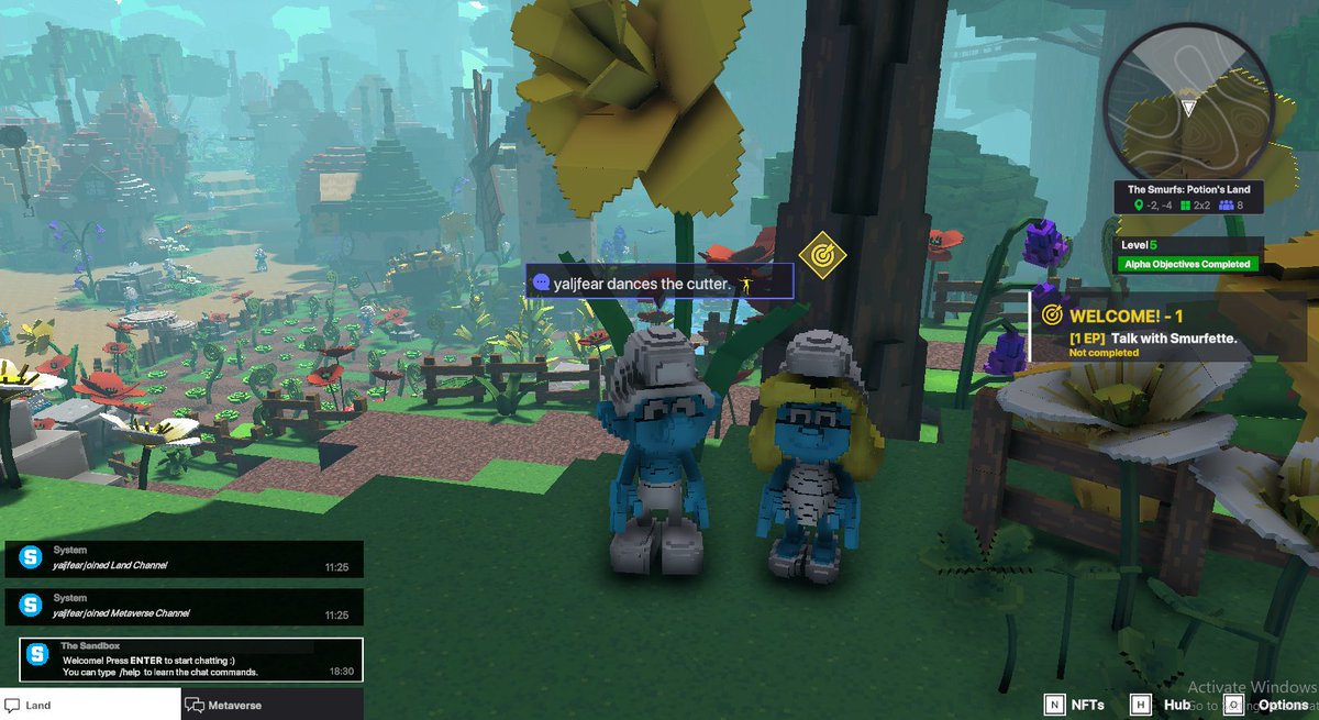FearYalj's tweet photo. @TheSandboxGame wow ! I just participated in The Smurfs Giveaway for a chance to win a Season 3 Alpha Pass! Check out my screenshot below! 👇 https://t.co/R4mYNBVJus
