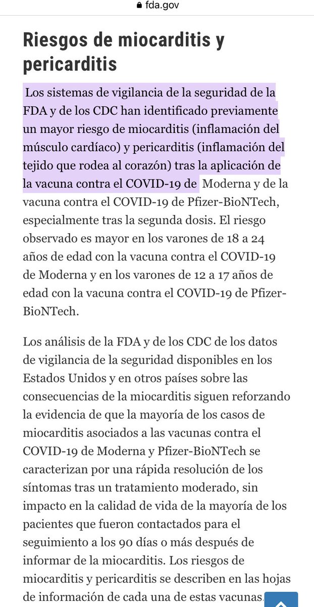 aferbarcr's tweet photo. Los que no pertenecemos al área de salud, no podemos investigar a fondo.  Sin embargo, hasta la FDA reconoce abiertamente el riesgo de miocarditis y pericarditis.  Ahora también reconocen que nunca se demostró barrera en transmisión.  Sin embargo 1/2 https://t.co/vgIR1DCAjZ