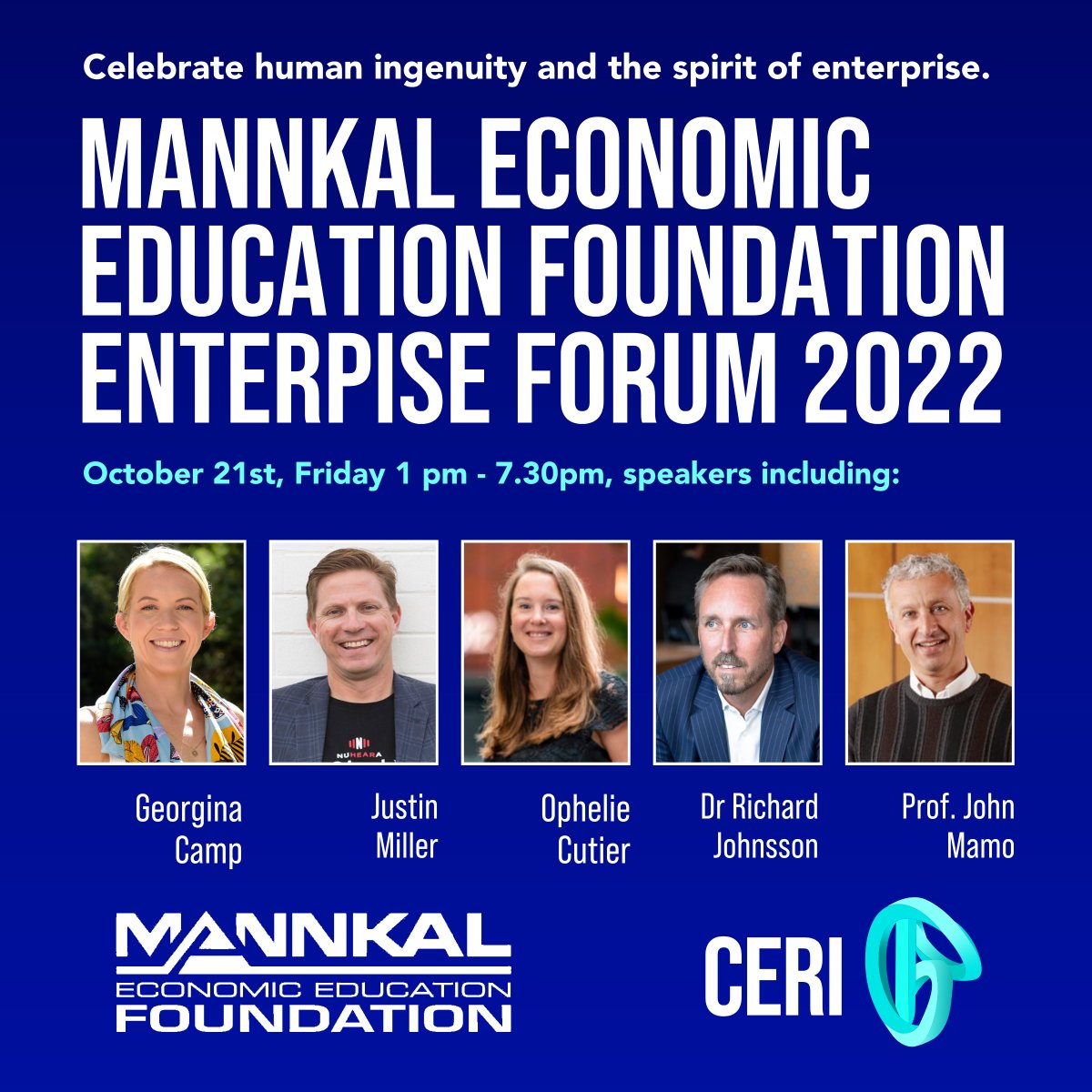 CERI__WA's tweet photo. We are excited about the 2022 Enterprise Forum this Friday, brought to you by @Mannkal Economic Education Foundation - featuring some world-class speakers!

You can book your free seat today: https://t.co/wb7VfX5qCe https://t.co/h0EKMO5sJs