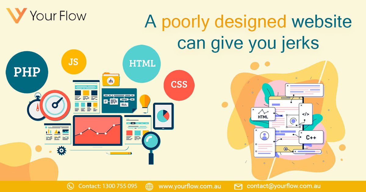 YourFlowAU's tweet photo. Don't let your competitor benefit from your poorly designed websites. You have to think ahead of your competition if you want to make your business stand out. Your Flow Australia has the best web developers team. Contact us today.
https://t.co/aCk8TVbq4L
 #webdesign #webdeveloper https://t.co/4dZ2M04CK1