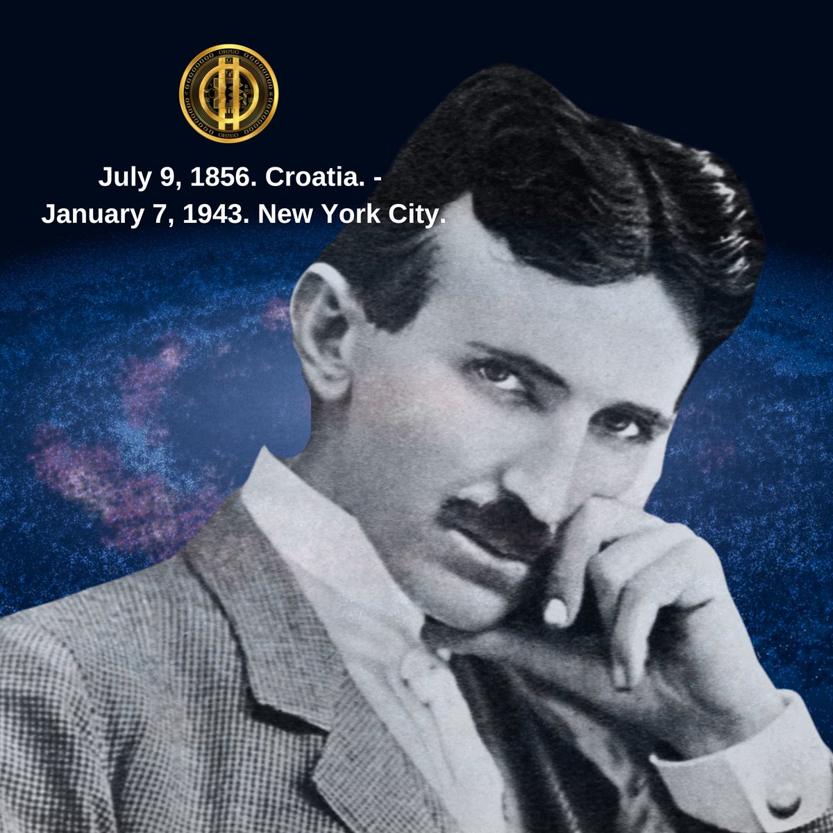 OhmioBroadcast's tweet photo. The #OhmioMastermind of the week is Nikolas Tesla. 

#MasterMinds #Ohmio #NikolaTesla #biography https://t.co/f2kus7wL7k