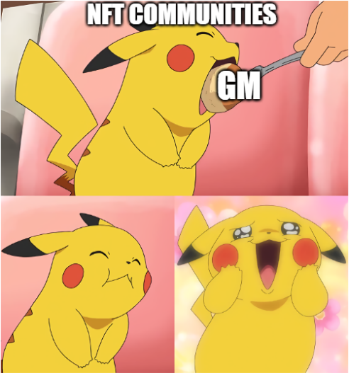 GM DEGENS!!
GM keep us going!!

-NON Degen 🥳

#GM #NFT #NON #Web3 #degen