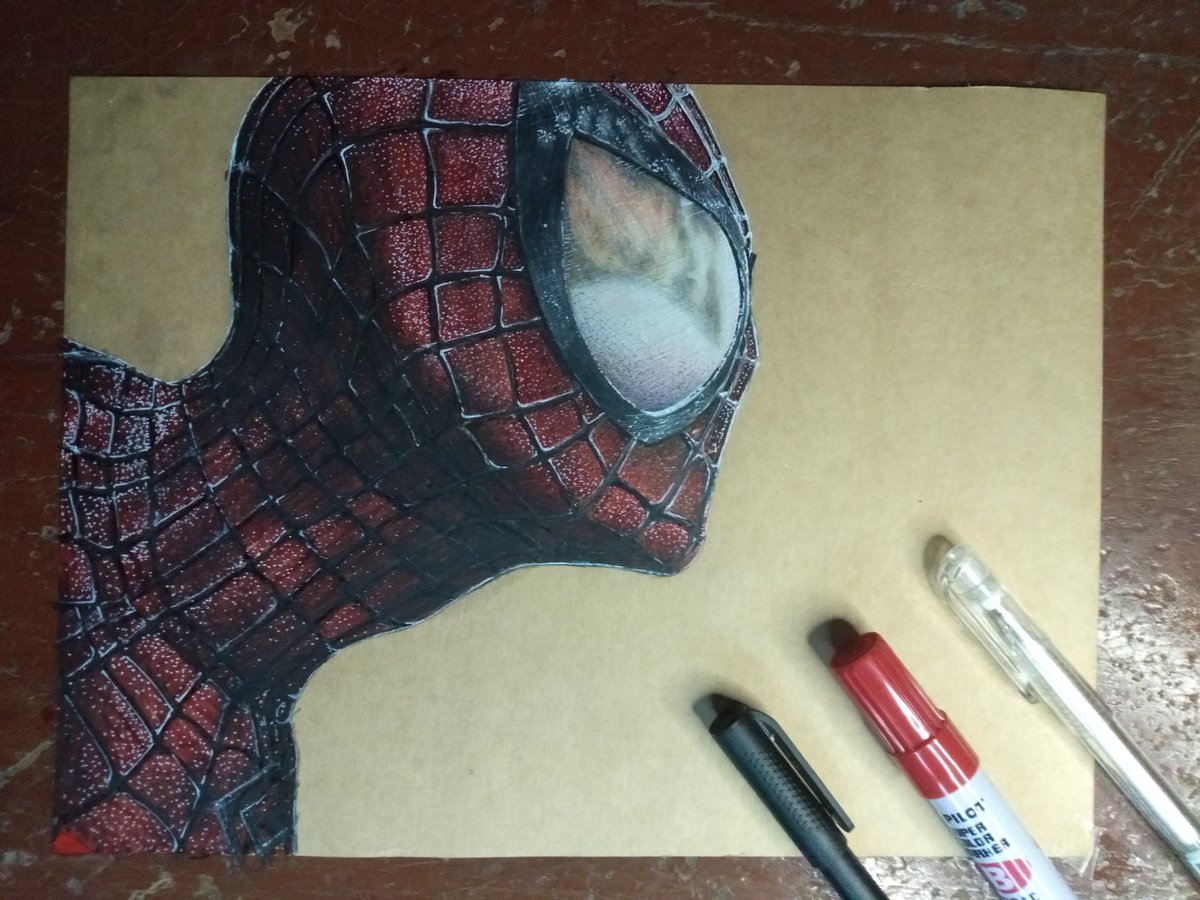 Elmarkbordz's tweet photo. Hello everyone, I just want to sell this artwork of mine for 50$ 🙏☺️ #SpiderMan #artshare #FYP #artgallery https://t.co/OmhDcCcF8s