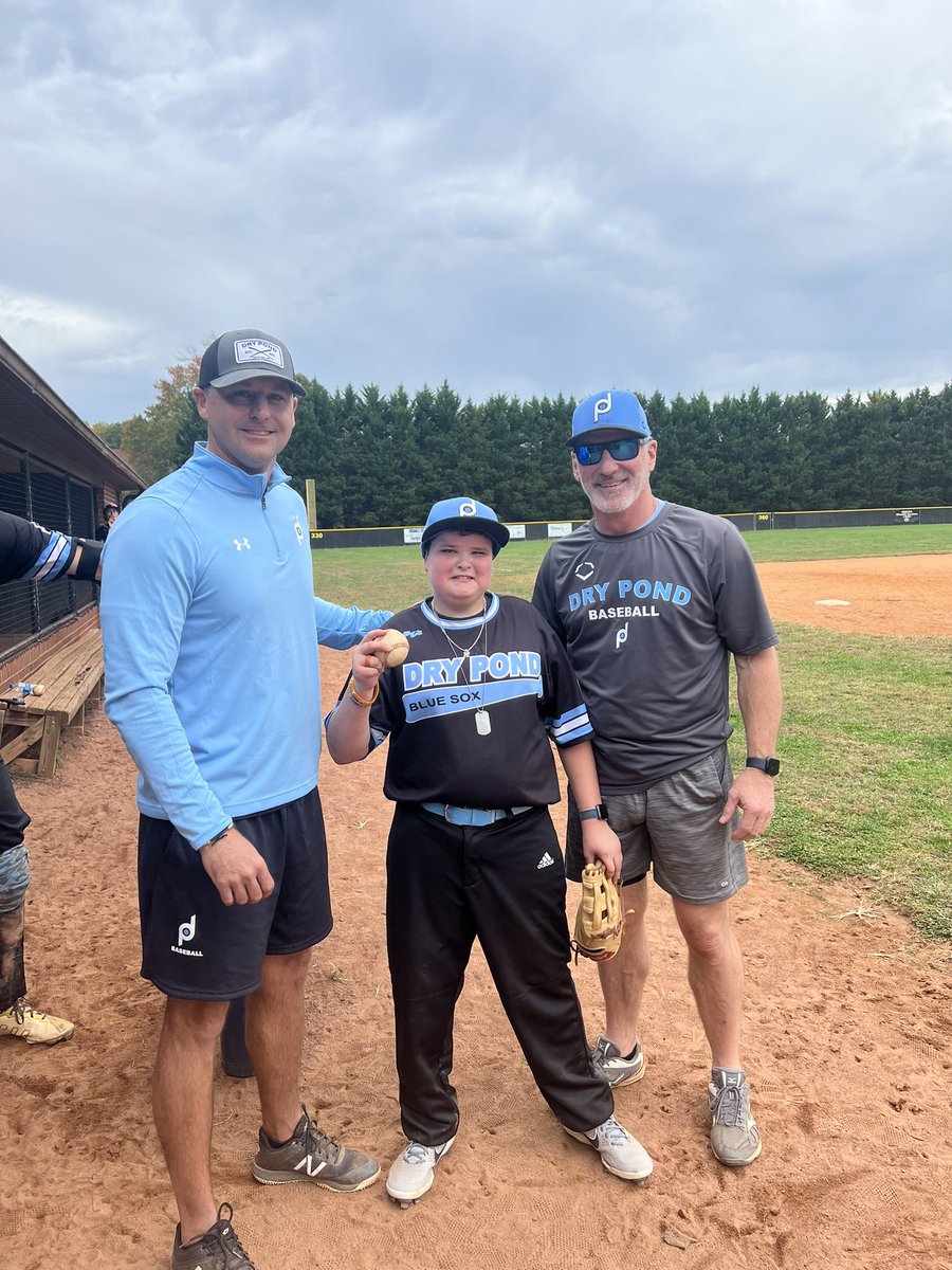 DeanClarkII's tweet photo. Again, can’t thank everyone enough for today @SurryKnightsBB, especially the batter he faced!  The @drypondbaseball organization has helped my oldest, @LeviDClark gain confidence on the mound and has embraced my youngest, Reid to truly feel like a part of the team. https://t.co/nAEIPwn3mJ