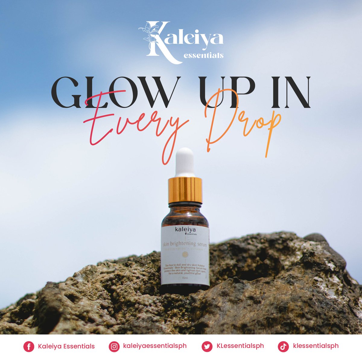 KLessentialsph's tweet photo. Say goodbye to dull and dry skin with Kaleiya Essential’s Skin Brightening Serum 

Try this now! Visit our Shopee Store. 
https://t.co/xyPKPmBdA8"
#Kaleiya #KaleiyaEssentials #Skincare #BloomFromWithin #TouchByKaleiya #SkinBrightening #Serum https://t.co/sV8ZFo7DuC