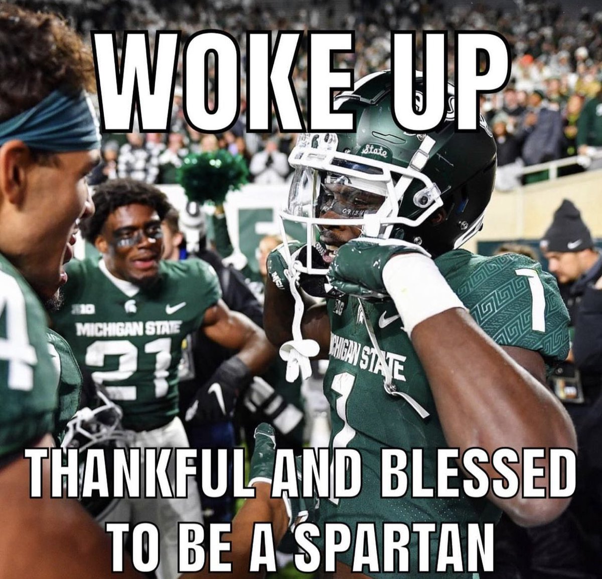 All Spartan dawgs like and retweet! <a href="/msucontent/">Michigan State Content</a> <a href="/OdellBretthamJr/">MSU Chief of Propaganda</a> #GoGreen