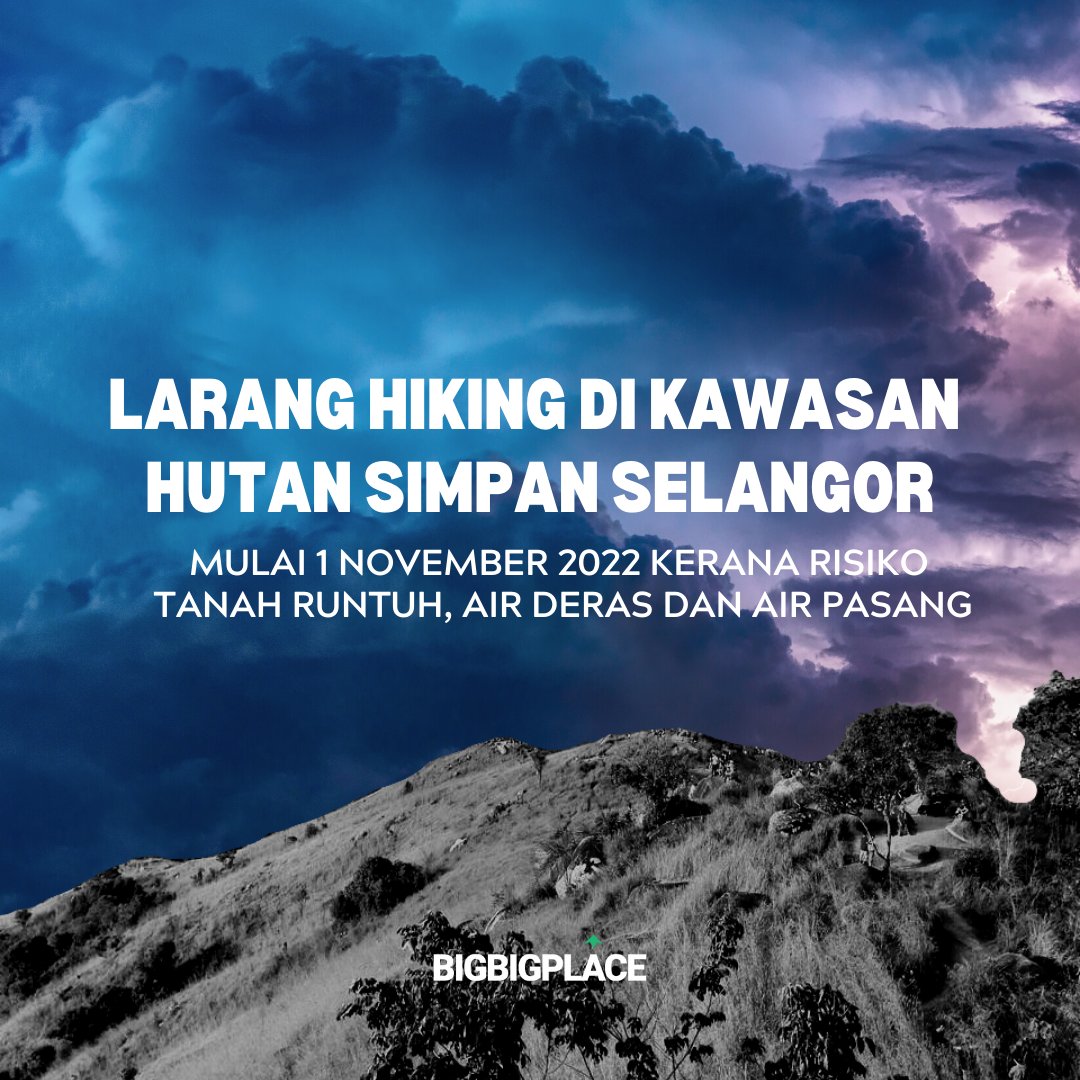 KeiBasar's tweet photo. Tag kawan-kawan yang nak gi hiking, atau nak training EG. Kesian kat abang Bomba kalau kita hilang nanti https://t.co/M9jk6wLOHt