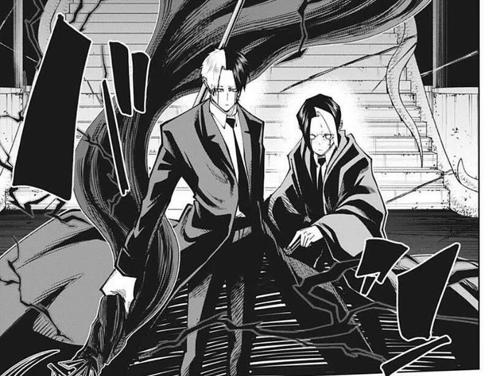【週少年ジャンプ46号発売‼️】
#マッシュル 最新話掲載中です💪

ドゥウムの圧倒的な力の差により絶体絶命のランス&amp;ドット‼️そんな時、エイムズ兄弟が加勢に入り⁉️

ぜひ本誌でお楽しみください🌟 