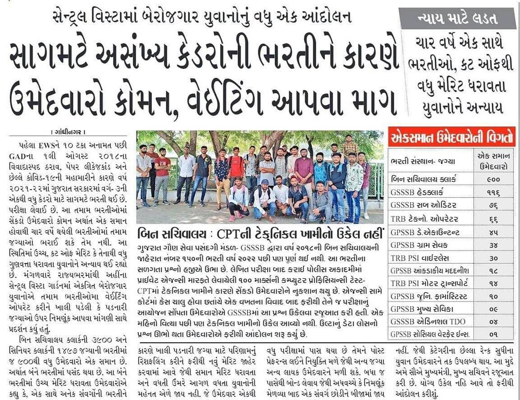 patelavi12's tweet photo. @AKRAKESHIAS1 It is good that option of opt out is closed in 150 non-secretariat,because offline dept selection and opt out does not solve the problem of common candidates, sir request to provide resuffling or waiting list for disposal of 2200+common candidates in non-secretariat https://t.co/99BCYUCbK2