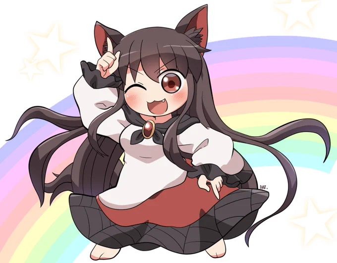かみさまごっこをする家庭用おおかみ #おは東方 