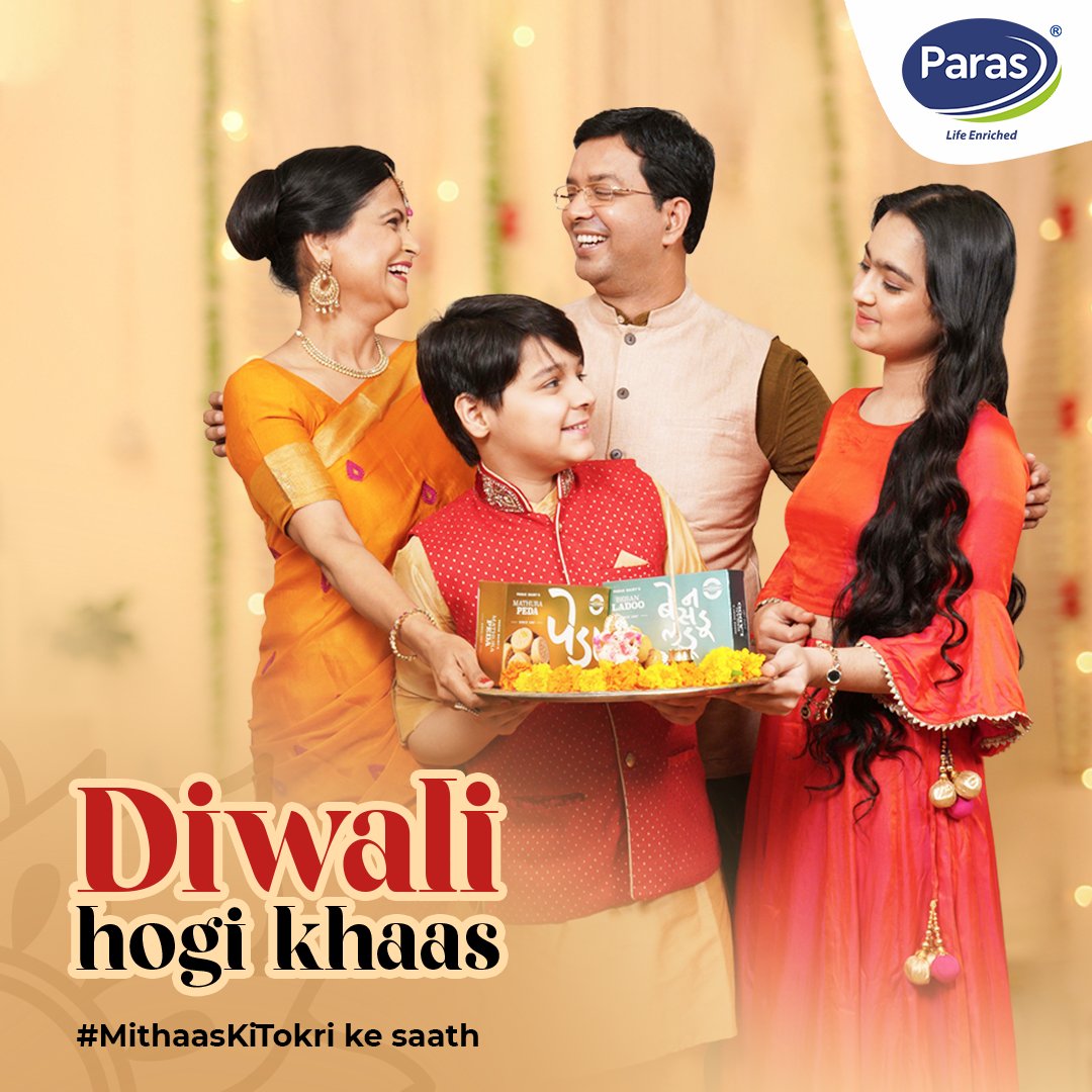 MilkkParas's tweet photo. Make Diwali celebrations even sweeter for your loved ones with Paras ki #MithaasKiTokri https://t.co/Y0BFMgF3yL