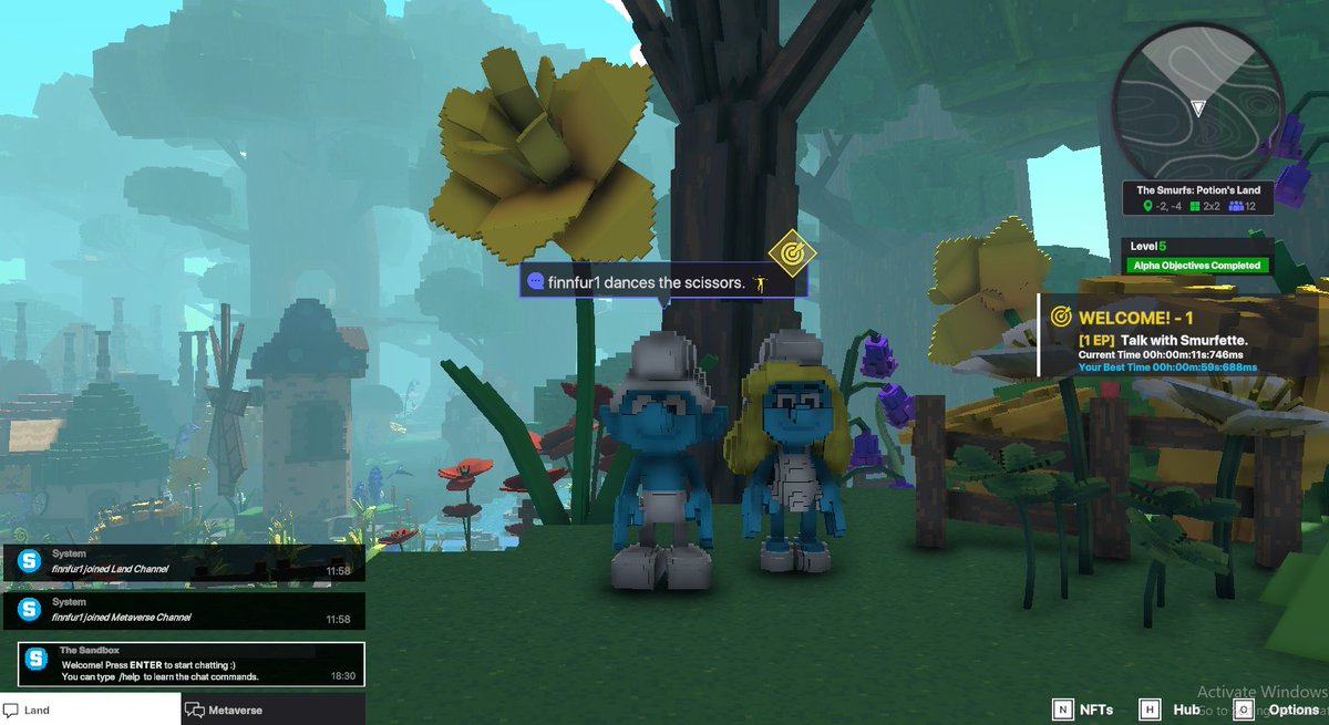 FurFinn's tweet photo. @TheSandboxGame yes ! I just participated in The Smurfs Giveaway for a chance to win a Season 3 Alpha Pass! Check out my screenshot below! 👇 https://t.co/LalnObv8oB