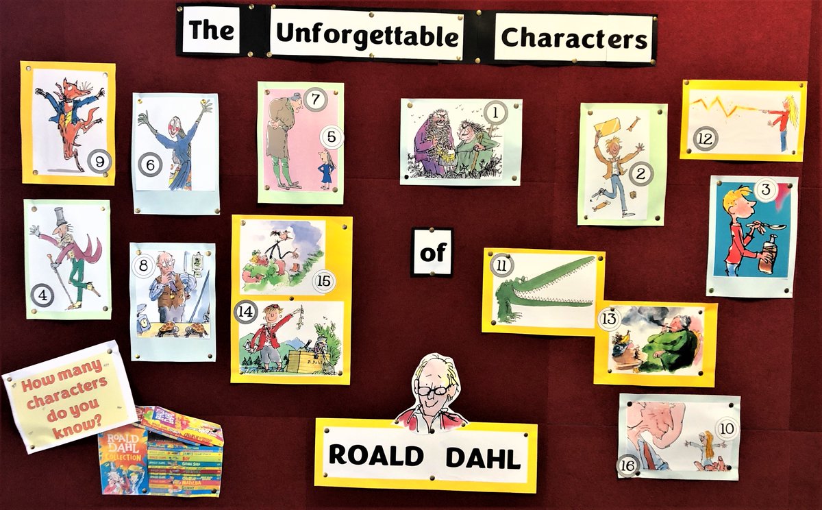 A new Library challenge for the students <a href="/StMarysRydal/">St Mary's Rydalmere</a> – How many Roald Dahl characters do you know? Check the display, enter the names and you may win a prize.