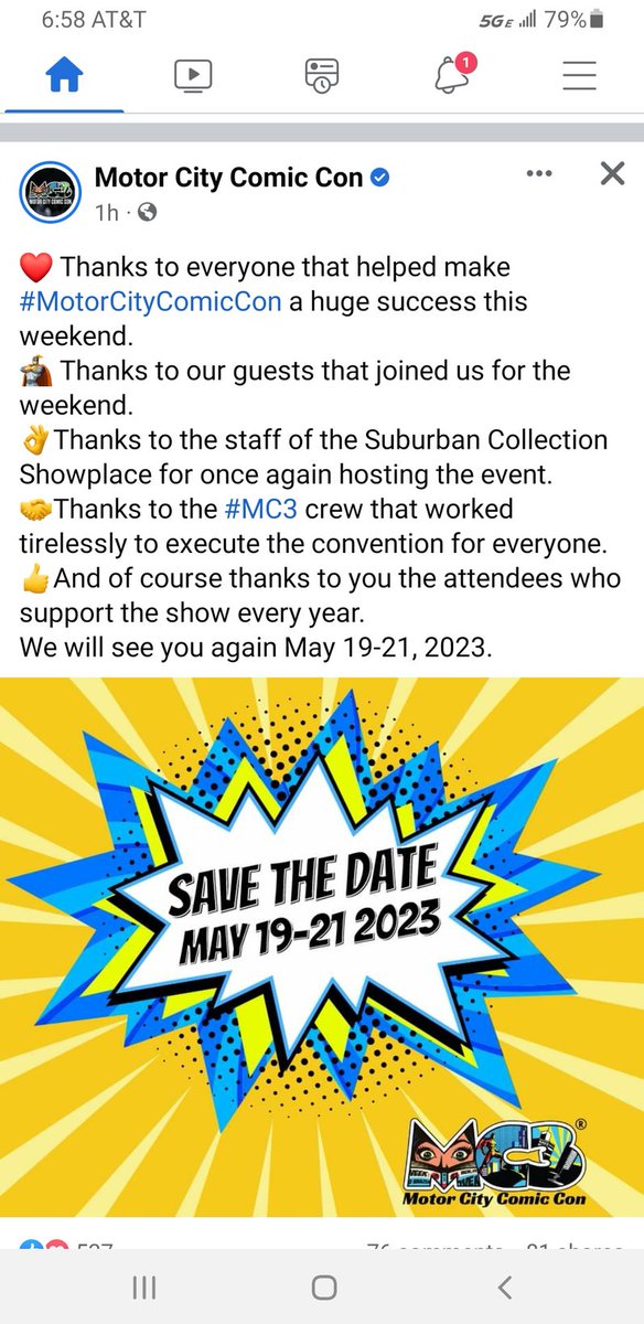 patrickgreen29's tweet photo. @KaceyKadoodles Hoping we can get you there in May 2023! @MotCityComicCon https://t.co/WW3llt7P3t