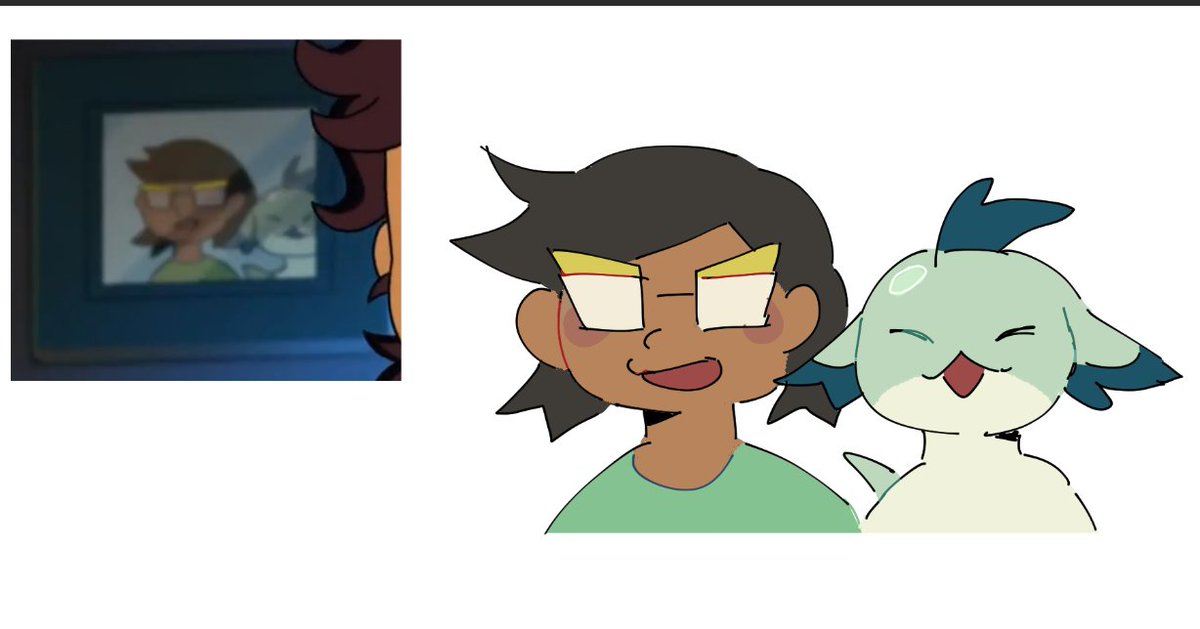van1lla_cake's tweet photo. // toh spoilers (not rlly but just in case)
.
.
the lil portrait was too cute so i doodled it https://t.co/8bwmg8yN0A