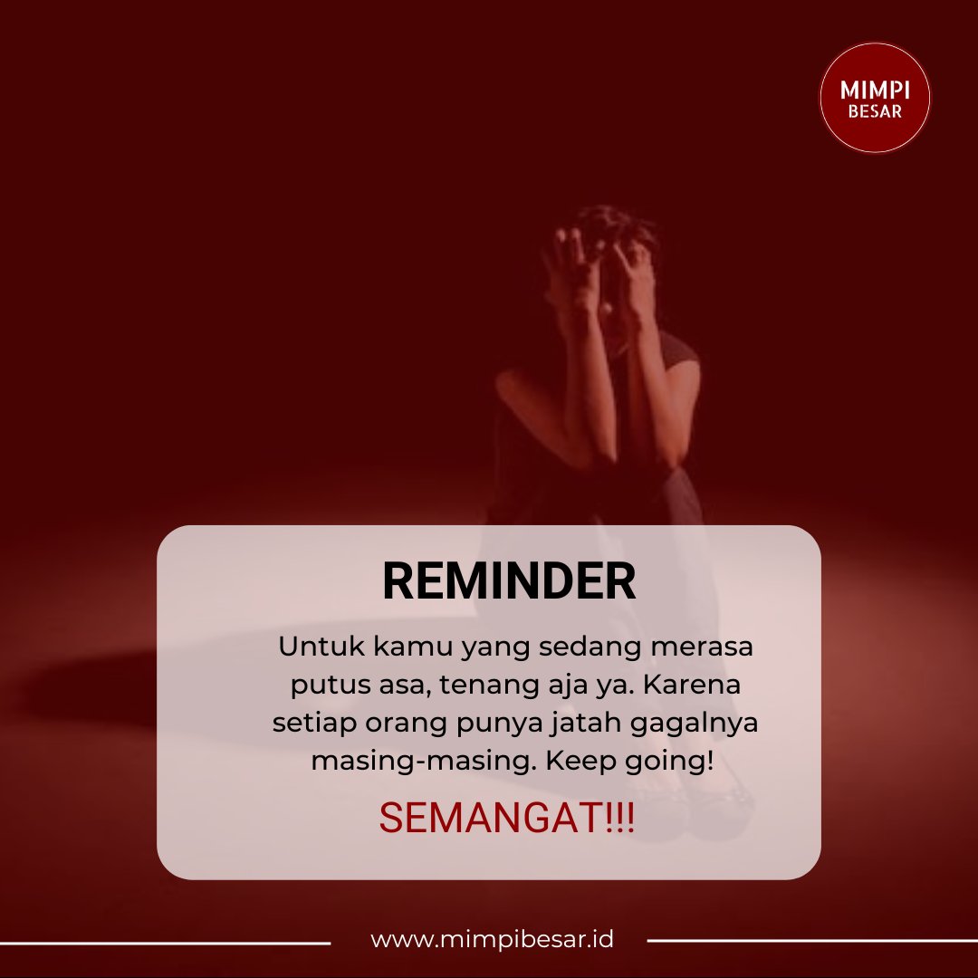 Hai Sobat Mimpi Besar

Mimin percaya, sobat semua pasti bisa🥰🥰

Semangat 🙌

#mimpibesar