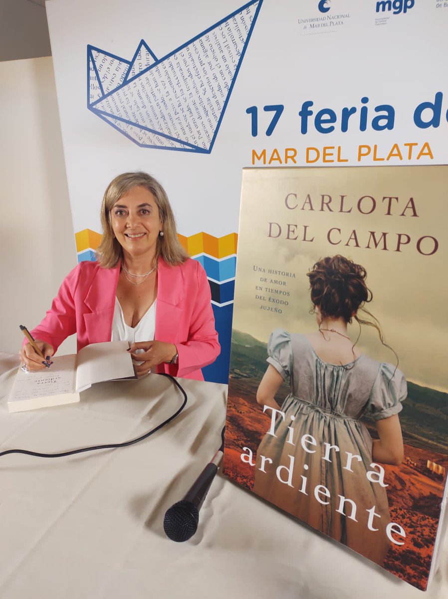 <a href="/FeriaLibroMdP/">Feria del Libro MdP</a> presentación de Tierra Ardiente. Gracias