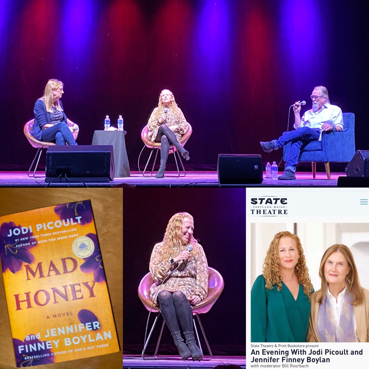 DigTheStory's tweet image. What a night w/ @jodipicoult, @JennyBoylan, &amp;amp; @billroorbach! 
When asked what she wants people to take away from Mad Honey, Jodi said, I don’t want them to take anything. I want them to give. A chance. A damn. And respect to people who might not be exactly like them. ❤️