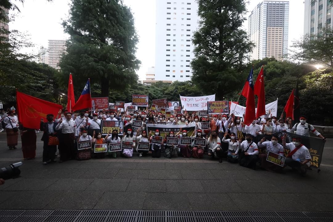 More than 200 people including Japanese citizens and foreigners joined a demonstration in Tokyo on Sunday, showing solidarity with Myanmar people opposing the military regime. 
#WhatsHappeningInMyanmar