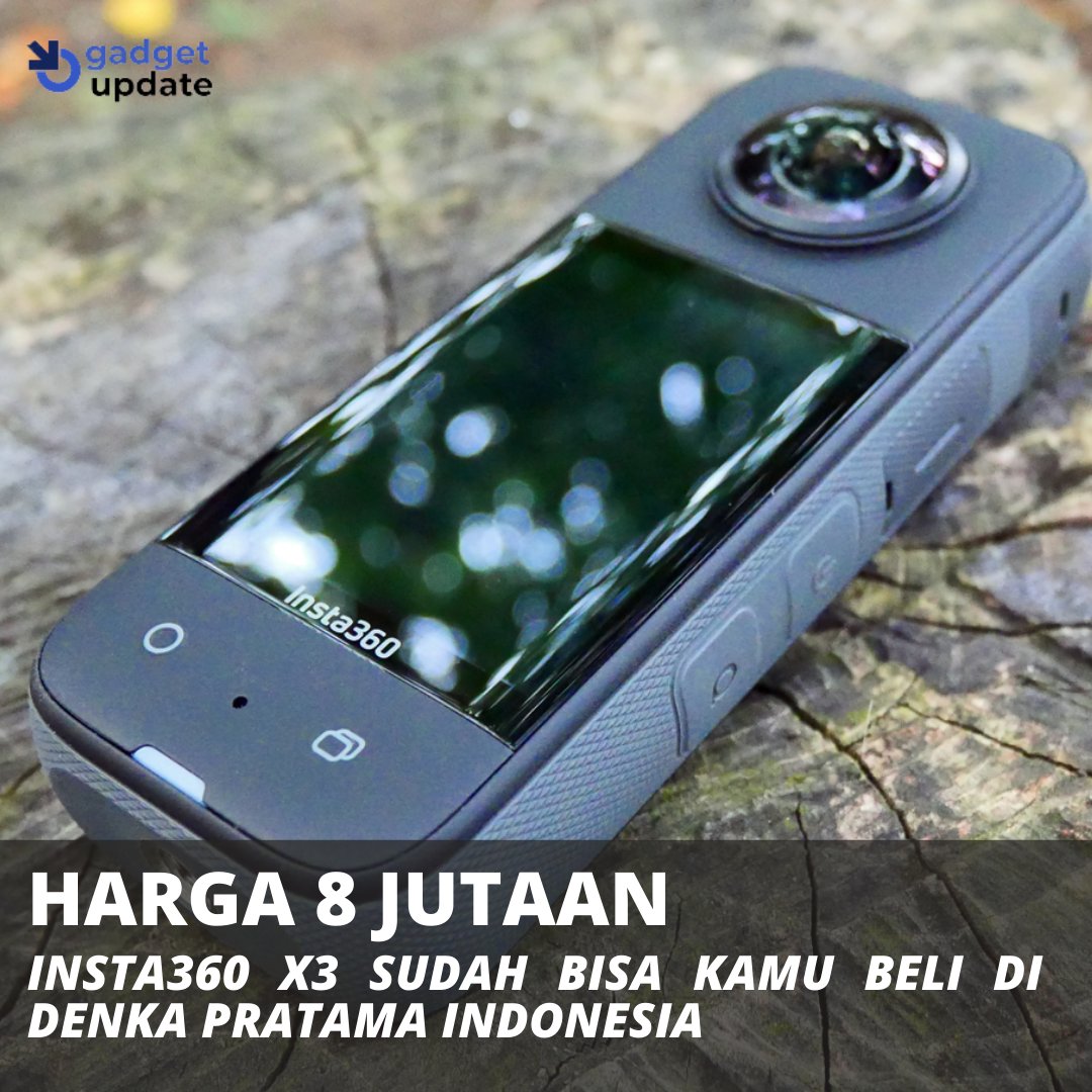 id_gadgetupdate's tweet photo. Harga 8 Jutaan, Insta360 X3 Sudah Bisa Kamu Beli Di Denka Pratama Indonesia, Kamera 360 derajat mulai bermunculan dalam tahun 2010-an, sebagai pengganti kameranya yang biasa yaitu kamera 2D. 

Selengkapnya https://t.co/RKW8AJurc6

#insta360
#insta360x3
#insta360onex3
#actioncam https://t.co/SVdPfEfmO4