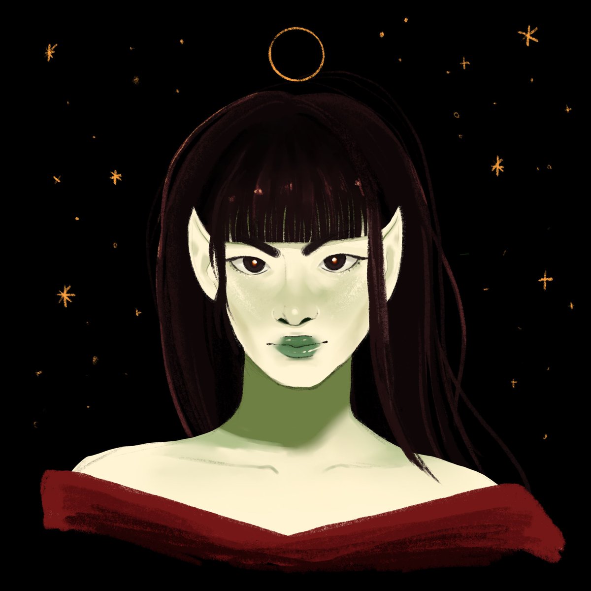 paripaints's tweet photo. LET’S GO LESBIANS LET’S GO 🪐🌊🔥🌙☀️ #startrekfanart #startrekoc #vulcanoc https://t.co/btPlohRXs1