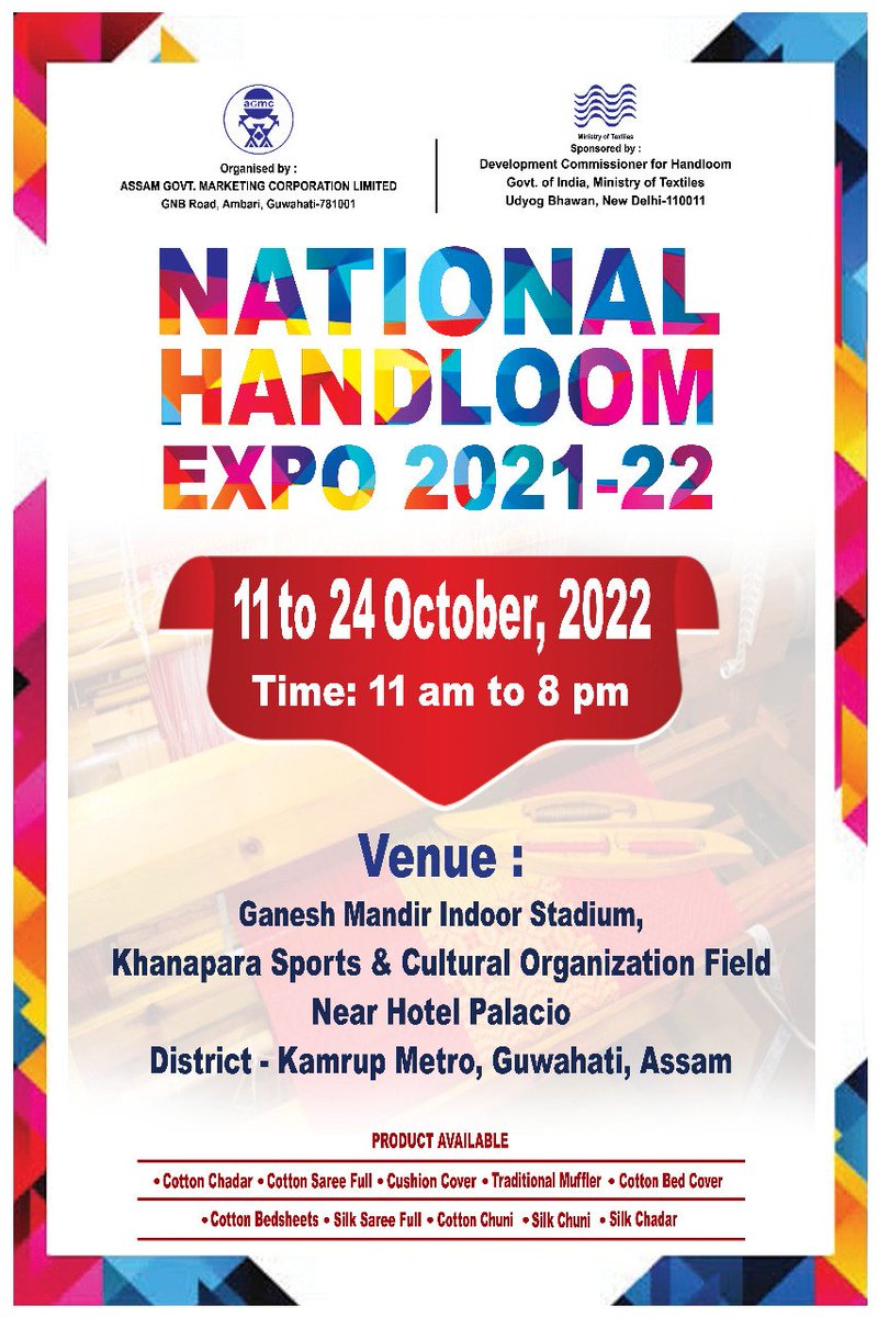 assam_ltd's tweet photo. Stalls from Kashmir Rajasthan UP Bihar Gujarat West Bengal Nagaland Arunachal Pradesh Manipur and Assam are here. https://t.co/9QArCYUyrD