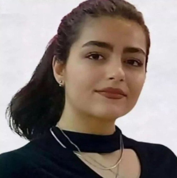 TrulyMonica's tweet photo. Another life claimed by Iranian regime. 

16-year old Asra Panahi beaten up mercilessly for protesting against the Hijab in Ardebil, Iran. Internal injuries led to her death. https://t.co/N2eipOJWc3