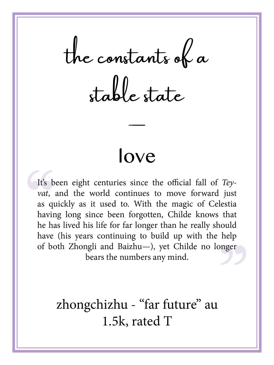bekkomi's tweet photo. ✨ the constants of a stable state — love ✨

Zhongli / Childe / Baizhu 🔶💧🐍 [ #zhongchizhu #ZhongChiZhuWeek ]

— 1.5k words, rated T
— written by @alainey_lee and illustrated by @bekkomi 
— for @ZCBweek ✨ day 7: free day! 

read here ➡️ https://t.co/yGBrjFE1V4 https://t.co/rYRd5Q2Q2R