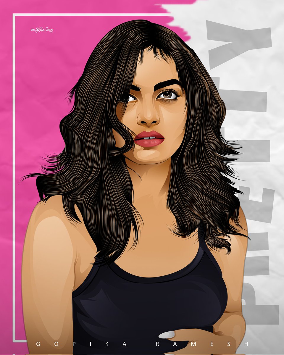 ShaiSankarEditz's tweet photo. Fan Art @gopikaramesh_ ❤️😍
#suzhal #gopikaramesh #illustrator #illustrationart #illustraion #vector #vectorart #vector https://t.co/mDUiWIVIje
