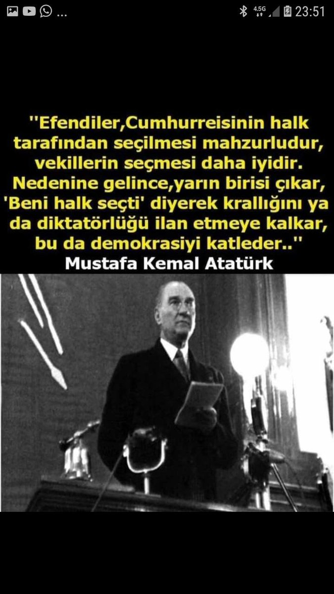 Atamız ne demişse o. Gün aysın Atatürk sevdalılar. İyi haftalar.