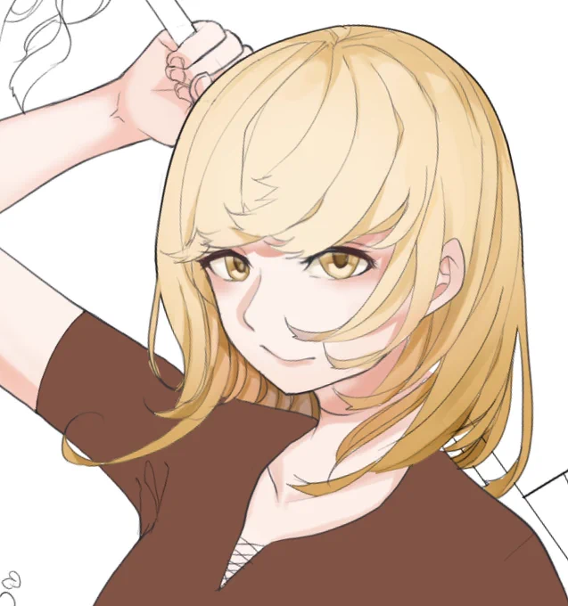 描き進めていく 