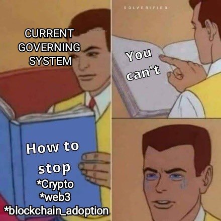 solverifd's tweet photo. Unstoppable technology and Unavoidable adoption
#cryptocurrecy #Web3 #blockchaindevelopment #solverified https://t.co/uk4HvcagAV