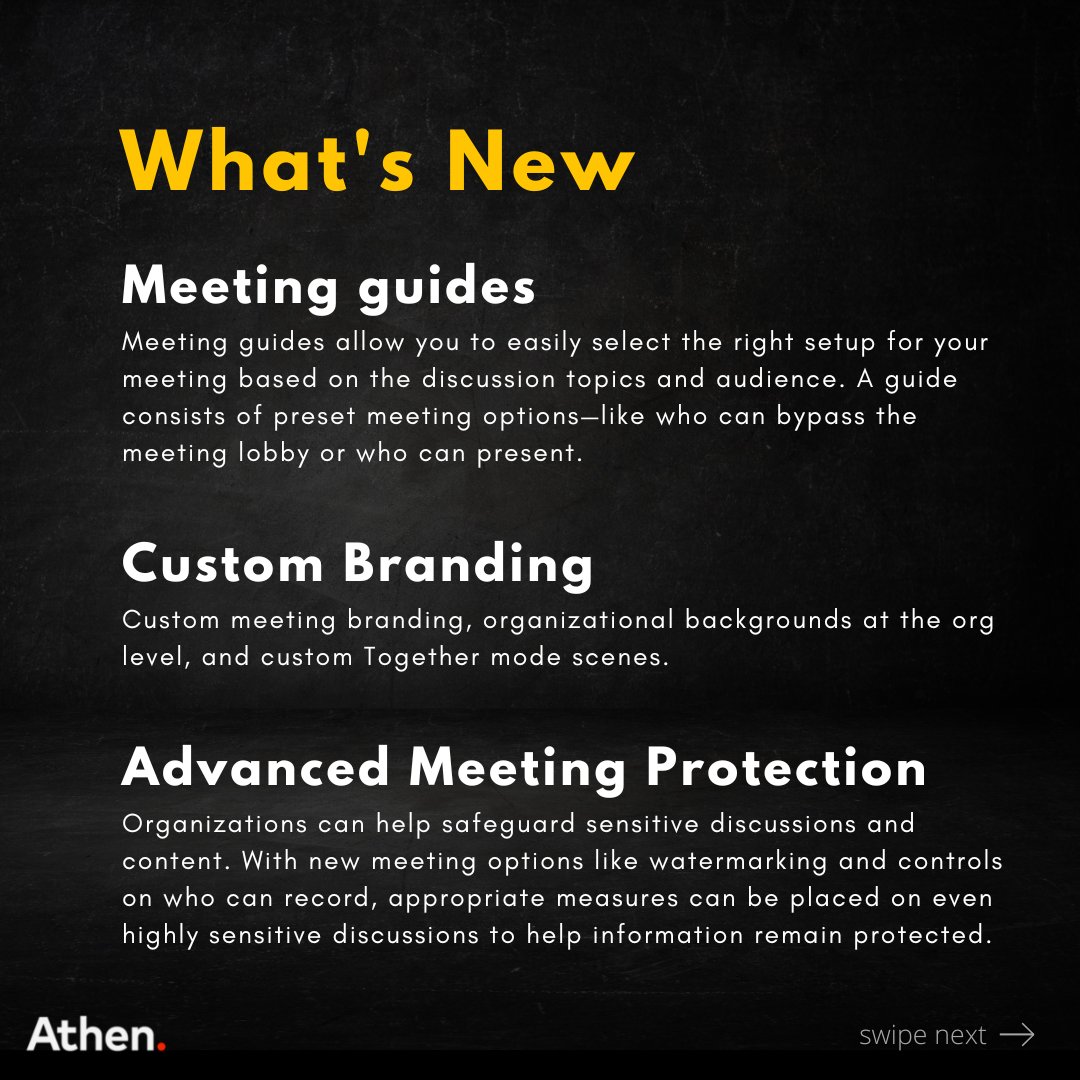 WeAreAthen's tweet photo. Microsoft Teams Premium is here &amp; you get some cool upgrades. Check out the new features of ms teams released in MS Ignite.

#msteams #newrelease #msignite2022 #teamsmeetings #athentech #techbits #athentechbits #teamspremium https://t.co/4ADKEYGkrQ