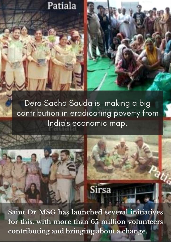 Krishna13258074's tweet photo. To help the poor families with the marriages of their daughters, the Dera volunteers take up the responsibility of making arrangements, they also help but the needful things for girl's marriage. Hats off to Baba Ram Rahim for the inspiration.
#EndPovert https://t.co/eDkLlzJt4z