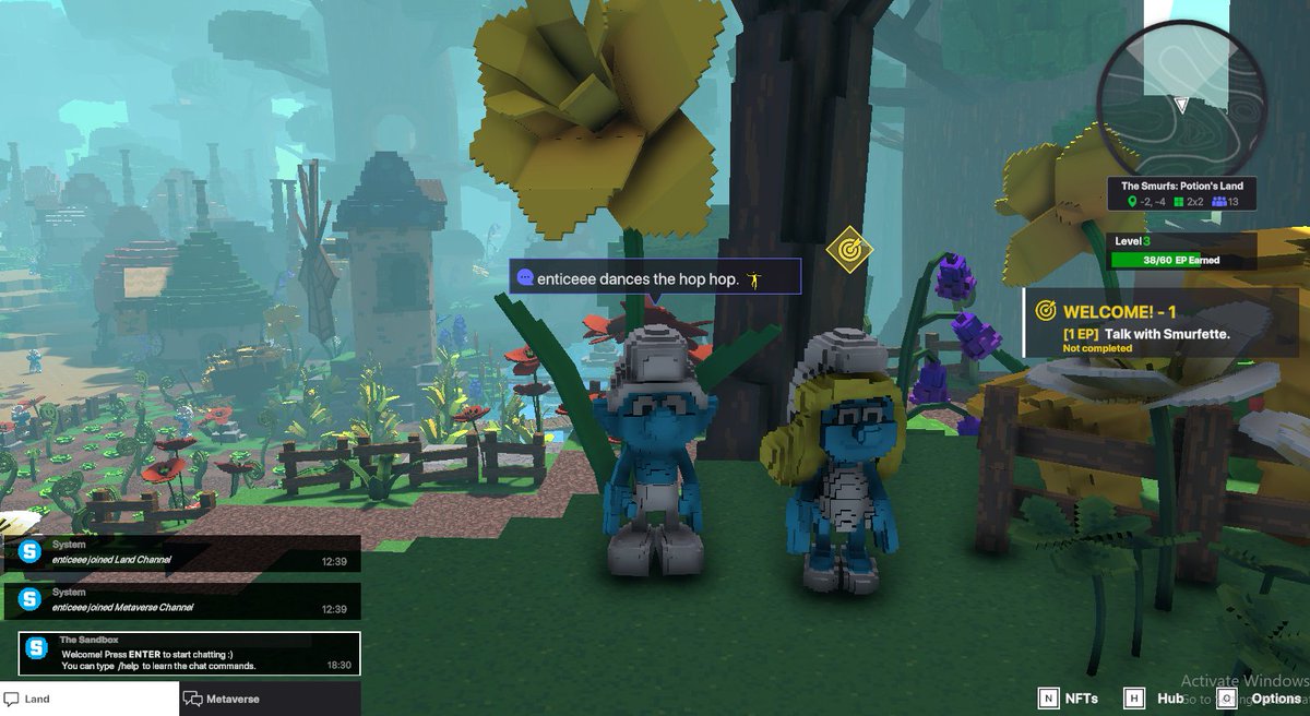 EnticeMontez's tweet photo. @TheSandboxGame yes ! I just participated in The Smurfs Giveaway for a chance to win a Season 3 Alpha Pass! Check out my screenshot below! 👇 https://t.co/iVQKnLk1kG