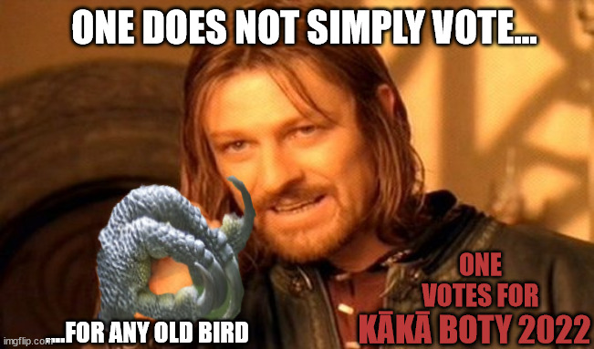 KakaBotY2022's tweet photo. You know what to do. :>
#KakaBirdOfTheYear2022 #spotlesscrakesarenicetoo
#forestandbird https://t.co/PQJmTwGw7F