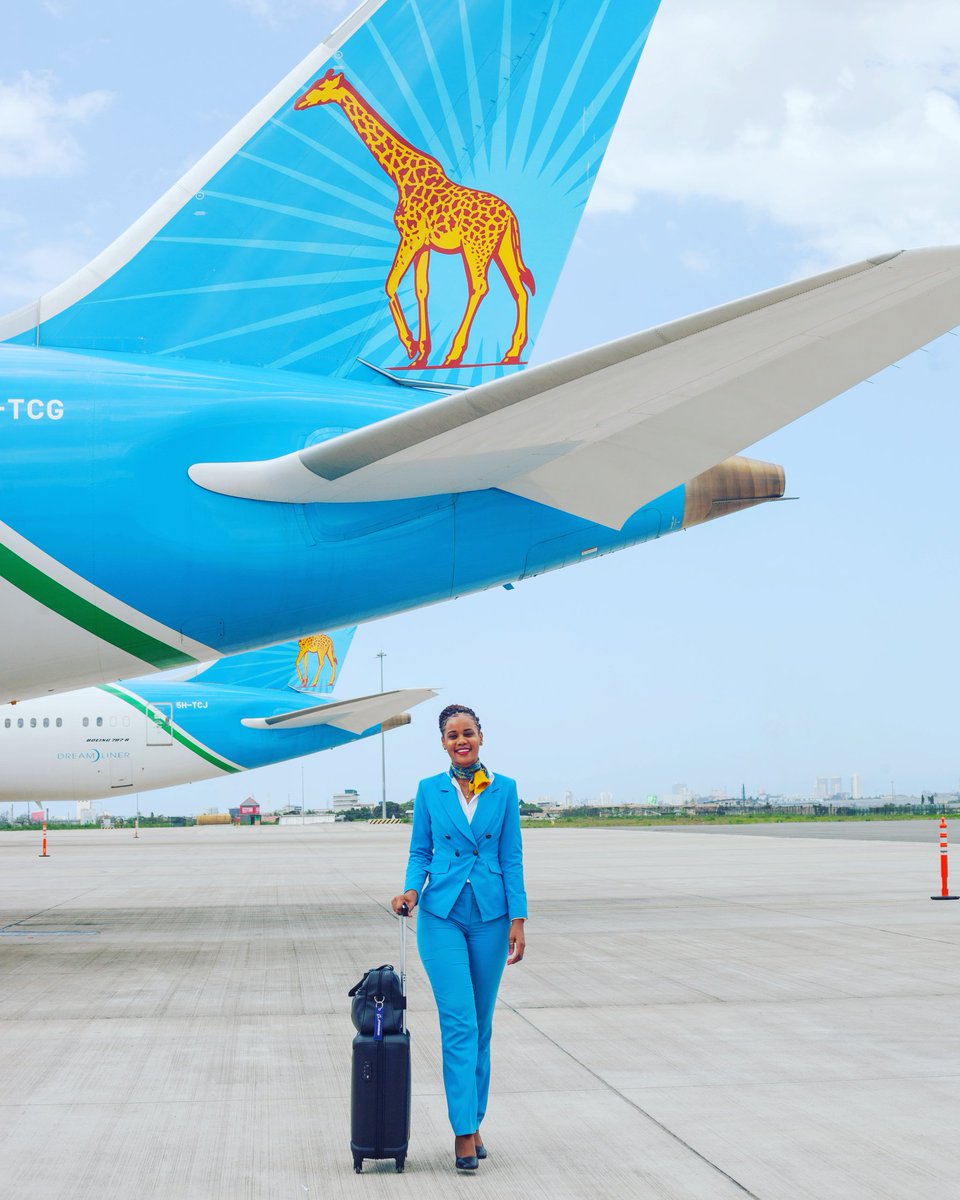 Hold your head up high as you walk into a new week like a giraffe.

#FlyAirTanzania