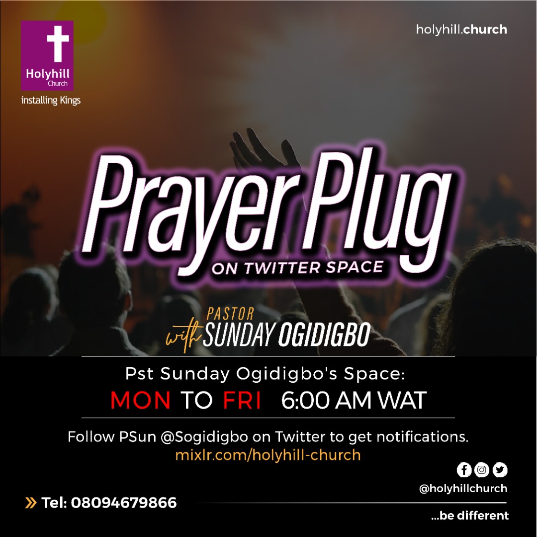 SOgidigbo's tweet photo. Join me on my Twitter Space by 6AM every weekday for morning devotion.
Turn on your post notifications.
#prayerplug
#psun https://t.co/re9sk2BwKC