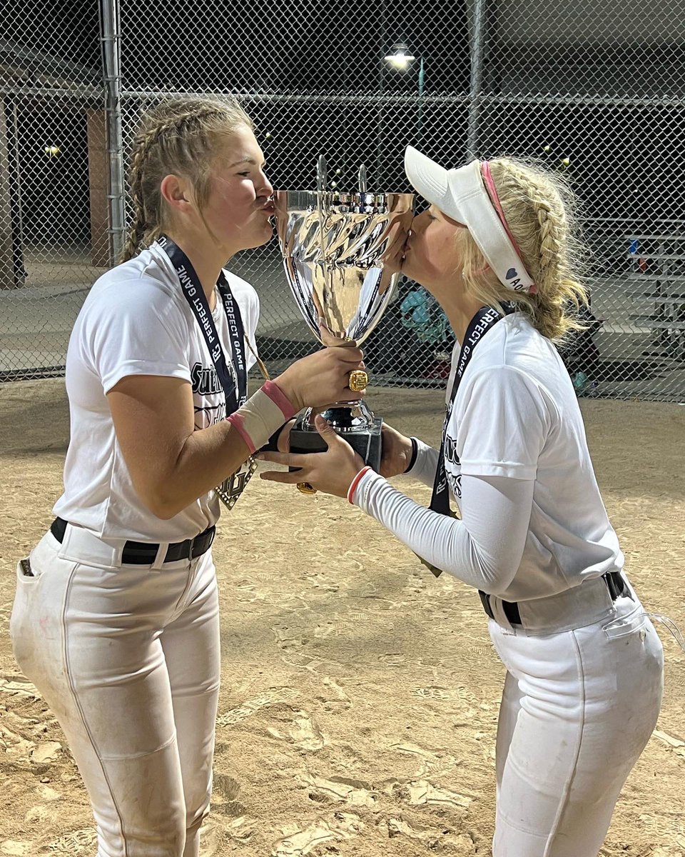 AddieGralund's tweet photo. Thank you @PG_Softball for letting us kiss the cup this weekend. Amazing team effort as we take home the championship. Next up… St. Louis‼️ 
@SEIASoftball #champions #KCShowcase https://t.co/d0dHGt3sQb