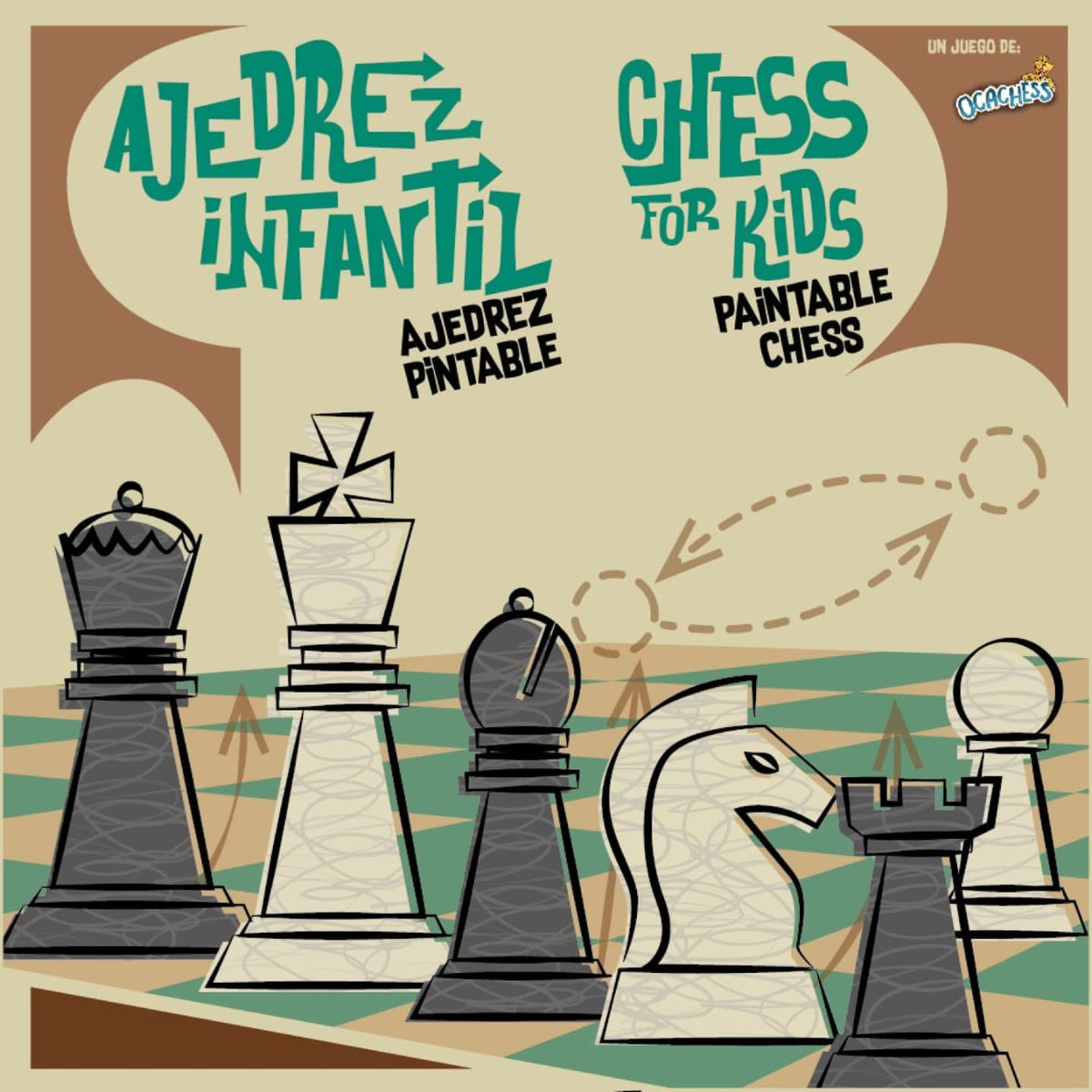 OCACHESS's tweet photo. Conoce #AjedrezPintable un recurso increíble para aprender ajedrez. Podrás explicar conceptos básicos y fundamentales de ajedrez utilizando los rotuladores para marcar casillas, rutas, piezas, distancias... Una combinación perfecta para el aprendizaje.
https://t.co/NP6NoLYWVA https://t.co/HX1oqwVKQR
