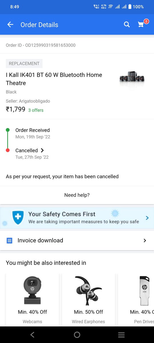 dharmeshpgajjar's tweet photo. @Chiragwelekar1 @flipkartsupport @Flipkart @_Kalyan_K @TOIIndiaNews @PMOIndia @CimGOI @jagograhakjago 13 September order  replacement 18 September date but today is 17 October but not received my product   1 months  this is scammer company Flipkart new name Flipkartscammer company today i call custom care he tell me new date 20 October https://t.co/9yjtqUksmd