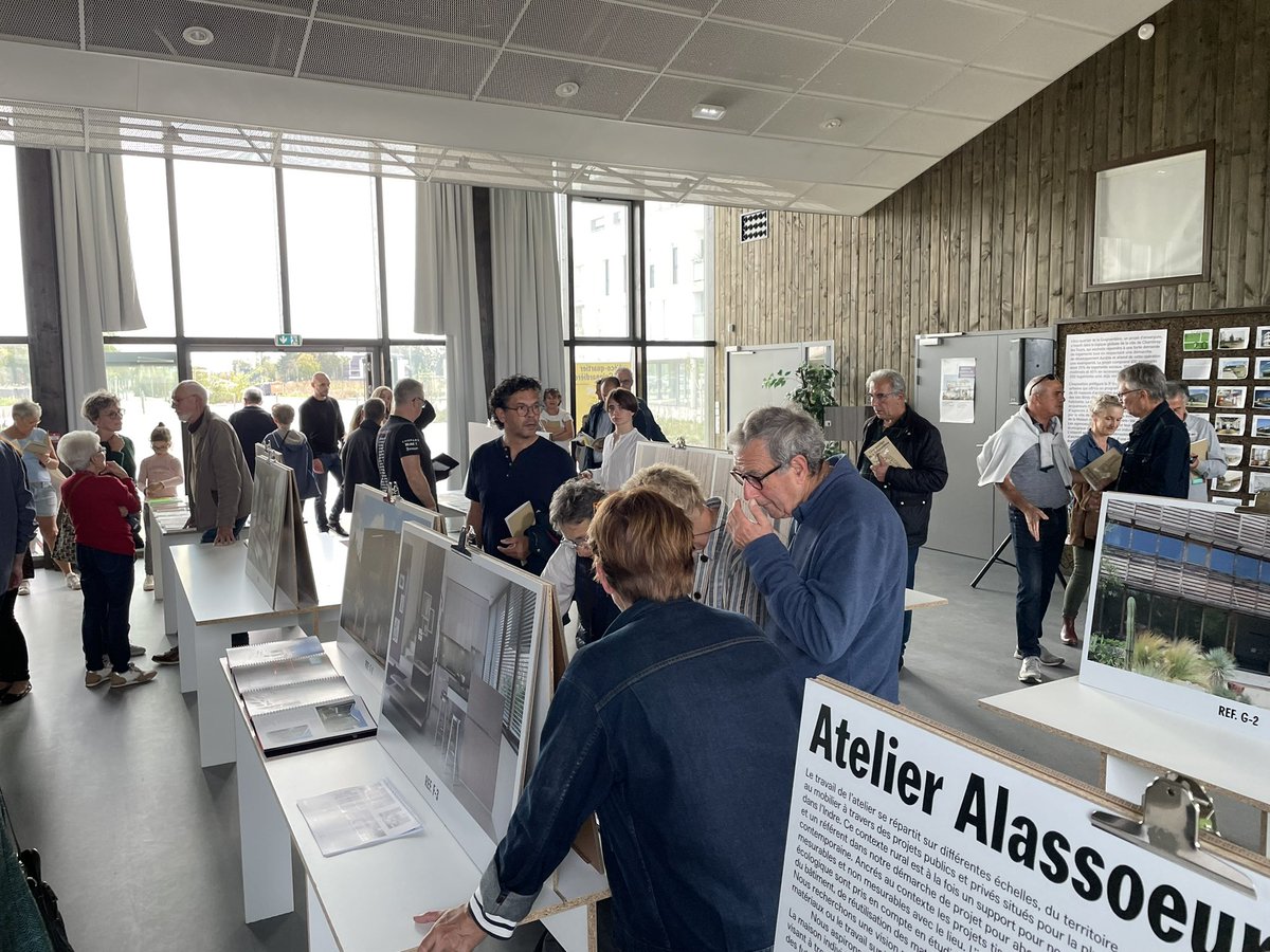Vernissage de l’exposition sur l’écoquartier de la Guignardière à Chambray-lès-Tours.
#ecoquartier
